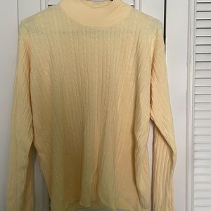 Women’s cable knit sweater